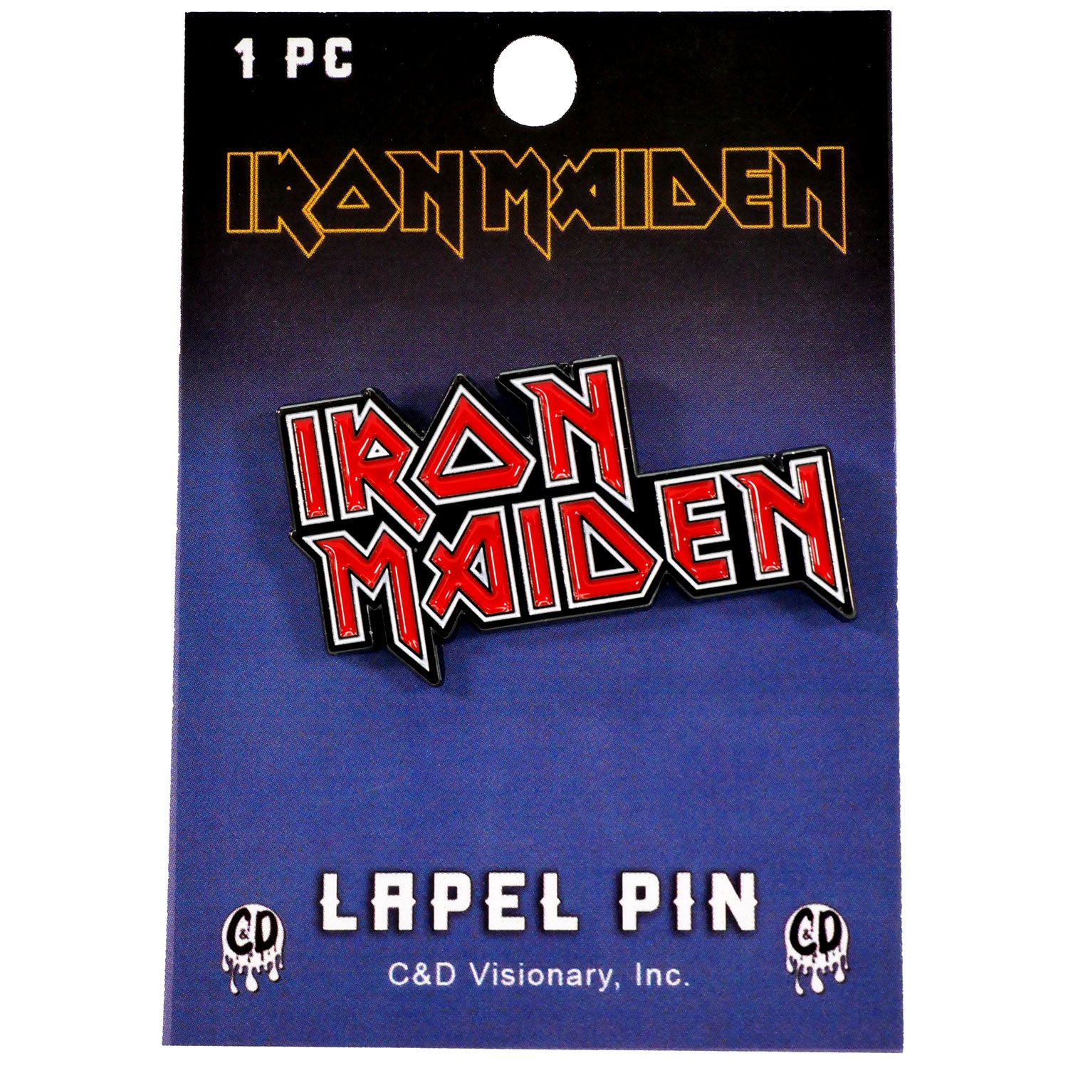 Iron Maiden Logo Pewter Pin Badge