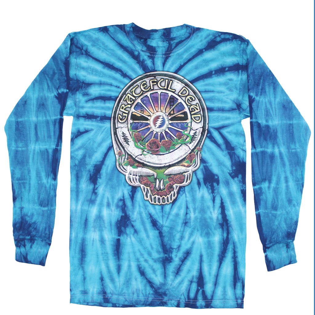 Grateful Dead Stone Stealie Tie Dye Long Sleeve 445308 | Rockabilia ...