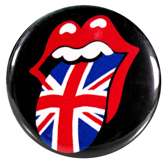 The Rolling Stones UK Flag Tongue Button