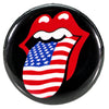 The Rolling Stones USA Flag Tongue Button