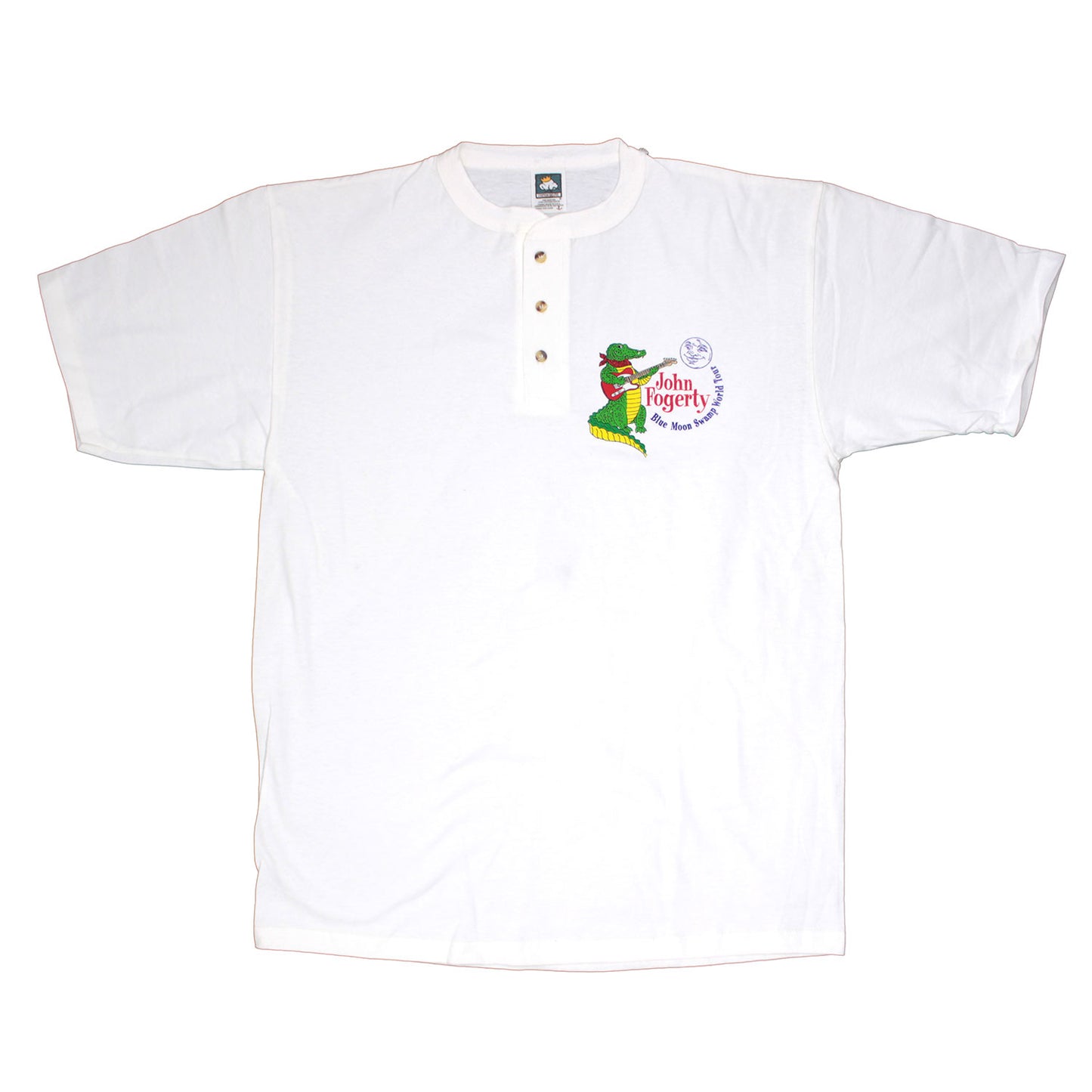 Blue Moon Swamp Tour Henley Tee Polo Shirt