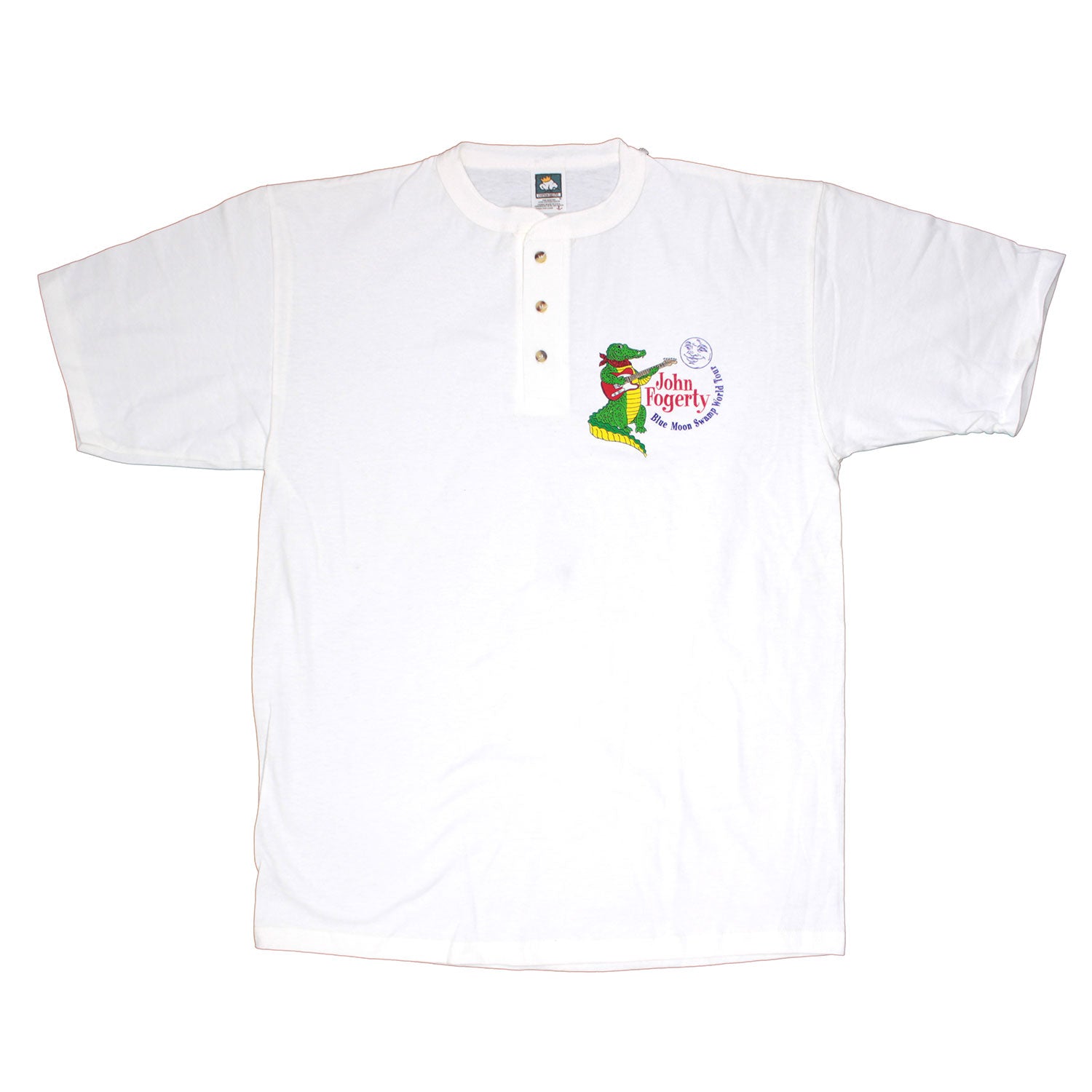 Blue Moon Swamp Tour Henley Tee Polo Shirt