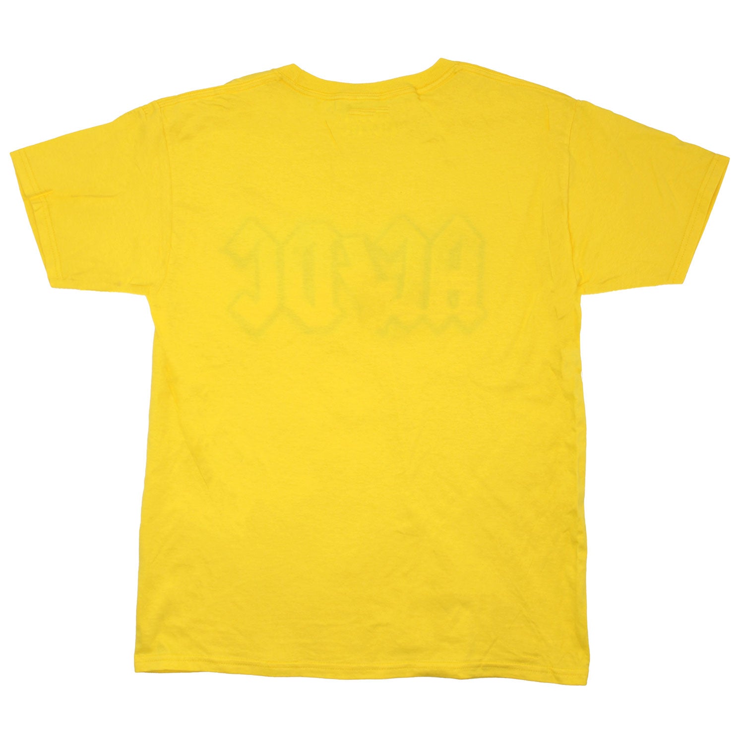 AC/DC Vintage Distressed American Flag Logo On Yellow T-shirt T-shirt