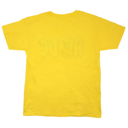 AC/DC Vintage Distressed American Flag Logo On Yellow T-shirt T-shirt