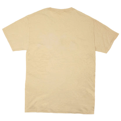 AC/DC Vintage Distressed American Flag Logo On Tan T-shirt T-shirt