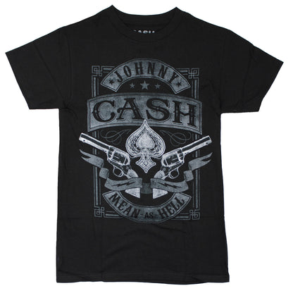 Johnny Cash Mean As Hell T-shirt Front