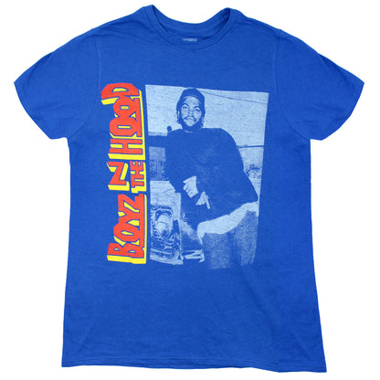 Boyz N The Hood Side Logo Car on Royal Blue Tee T-shirt
