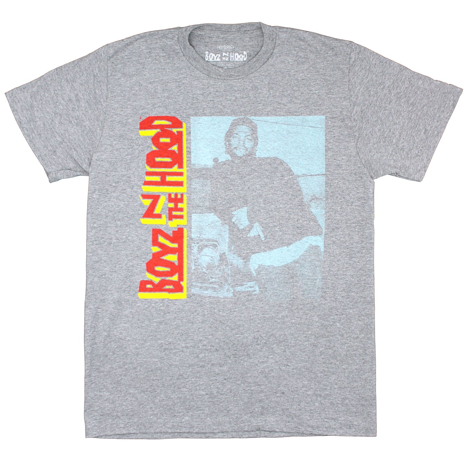 Side Logo Car on Heather Gray Tee T-shirt