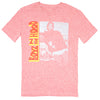 Side Logo Car on Heather Pink/Red Tee T-shirt
