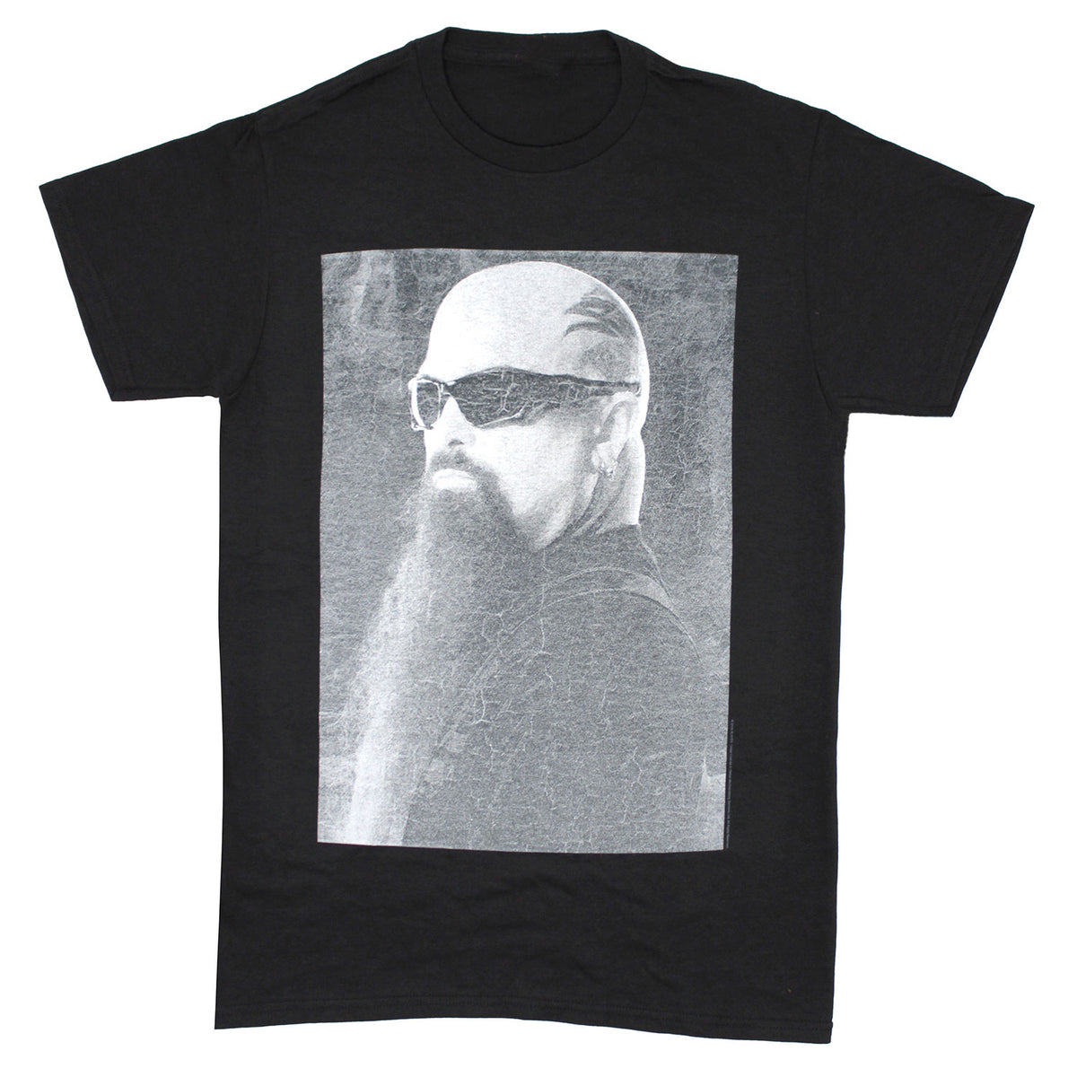 Slayer Kerry King Boxed Grey, Black & White Photo T-shirt Front
