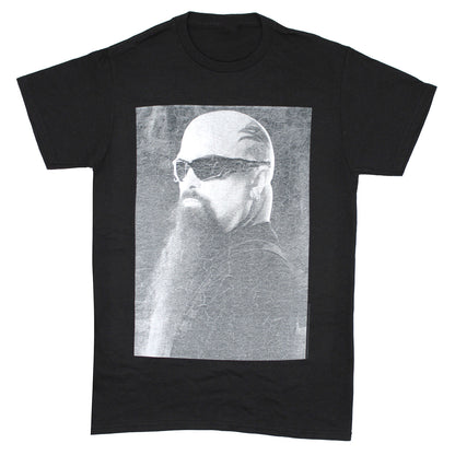 Slayer Kerry King Boxed Grey, Black & White Photo T-shirt Front