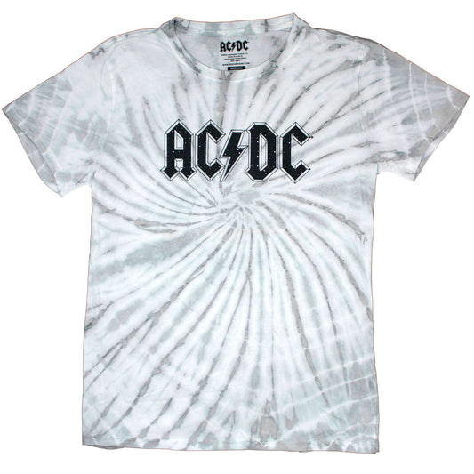 AC/DC Logo With Rhinestones Tie Dye T-shirt