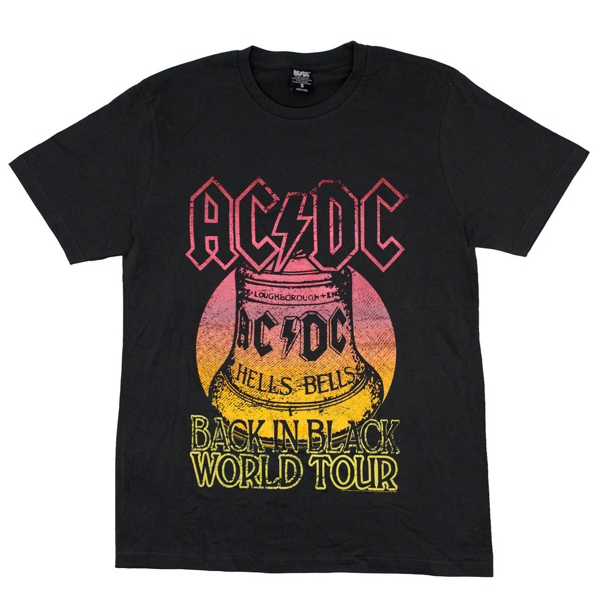 AC/DC Hells Bells Back In Black World Tour T-shirt Front