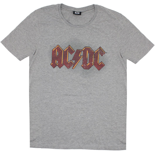 AC/DC AC/DC Vintage Distressed Logo Within Lines T-shirt
