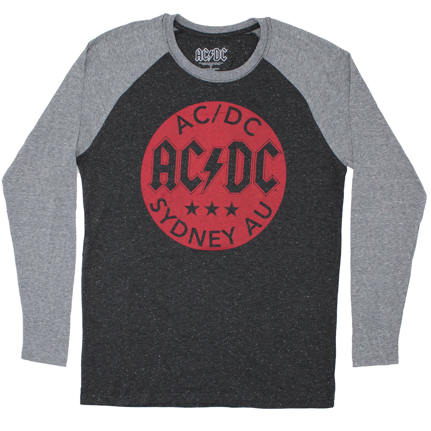 AC/DC Sydney AU Circle Logo With Stars Baseball Jersey | AC/DC Merch Store