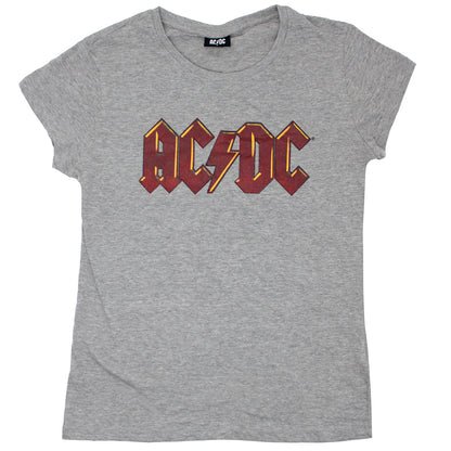 Vintage Distressed Maroon Logo Junior Top