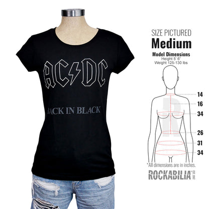 Back In Black Junior Top