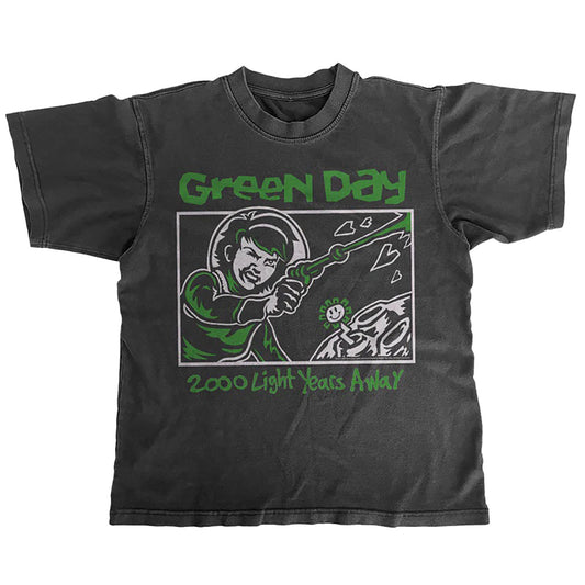 Green Day 2000 Light Years Away by Rock Roll Repeat T-shirt