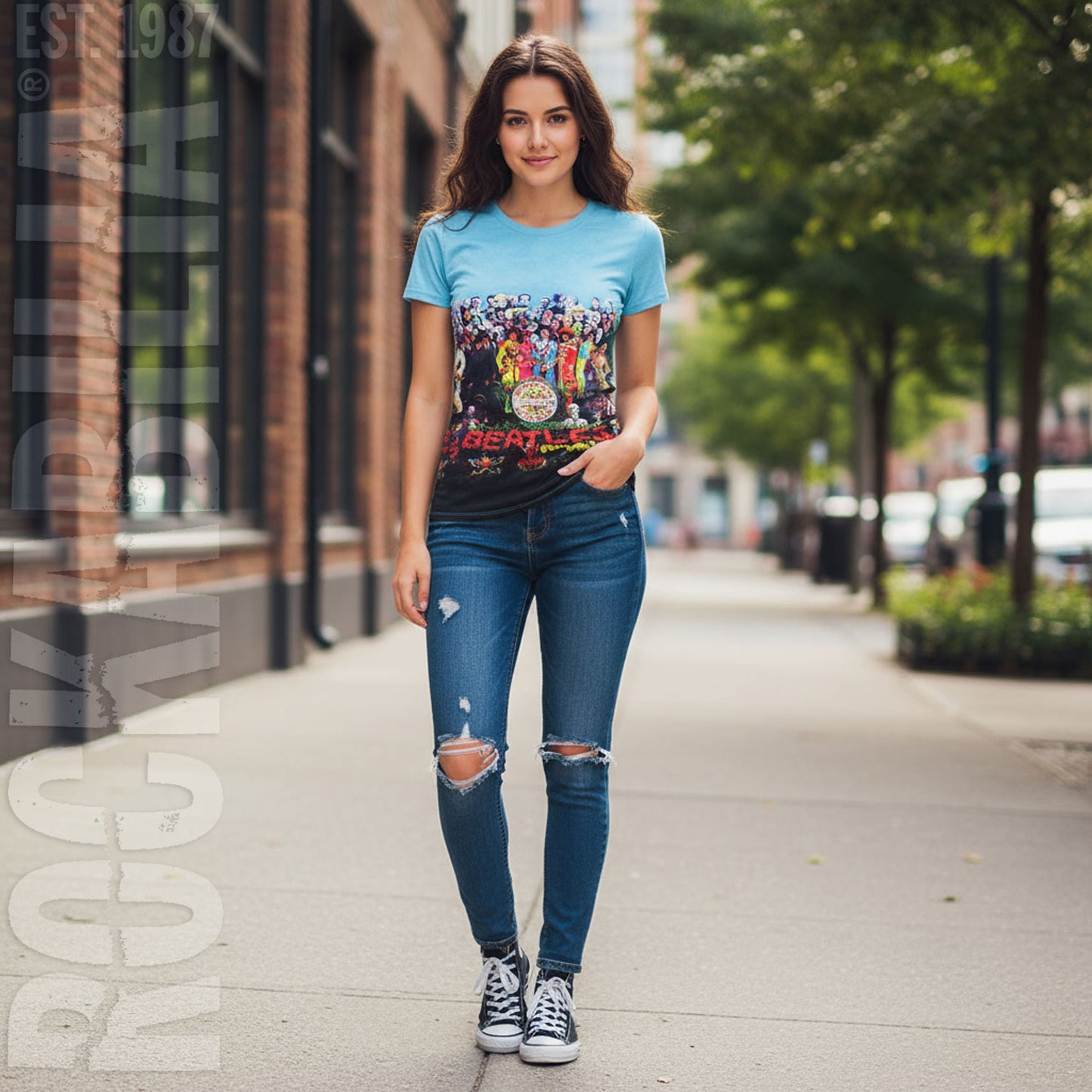 Sgt. Pepper's Album Sublimated Junior Baby Doll Junior Top