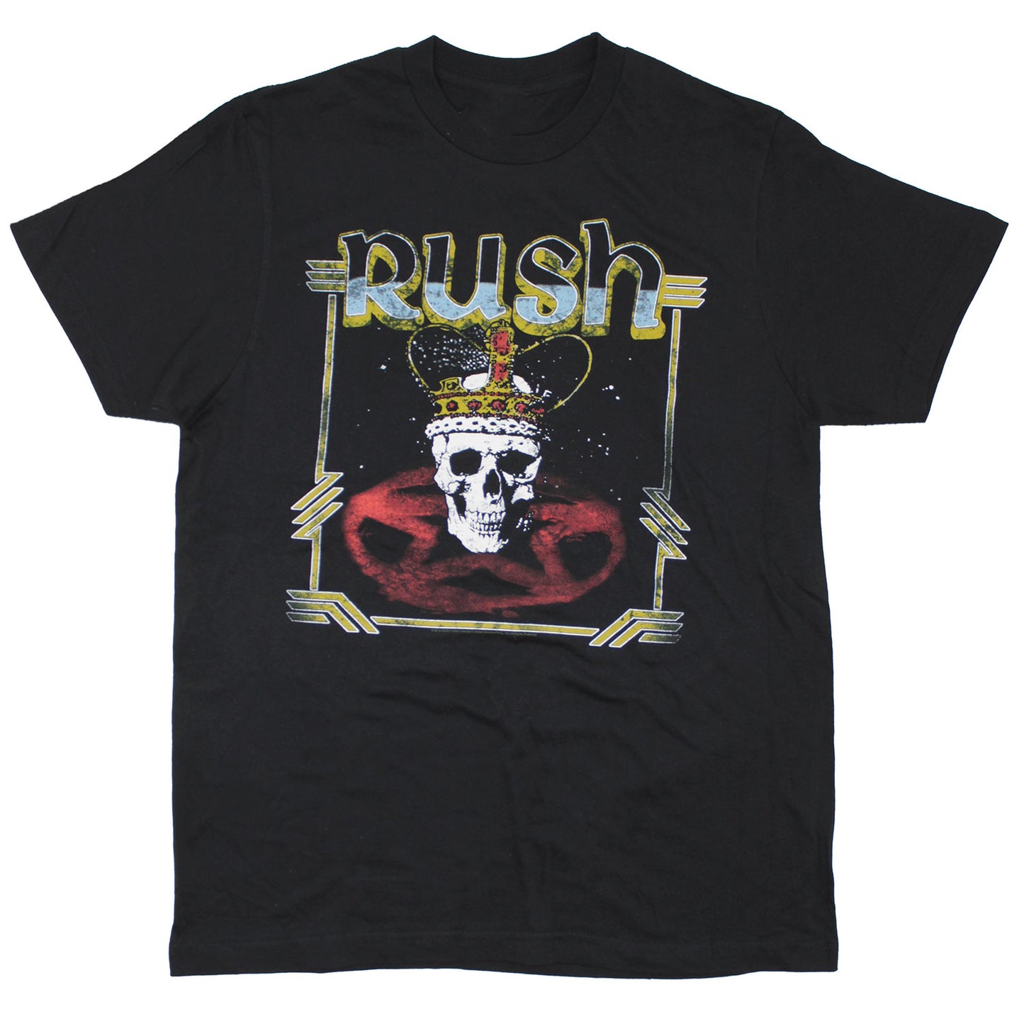 Rush Vintage Crowned King Skull T-shirt