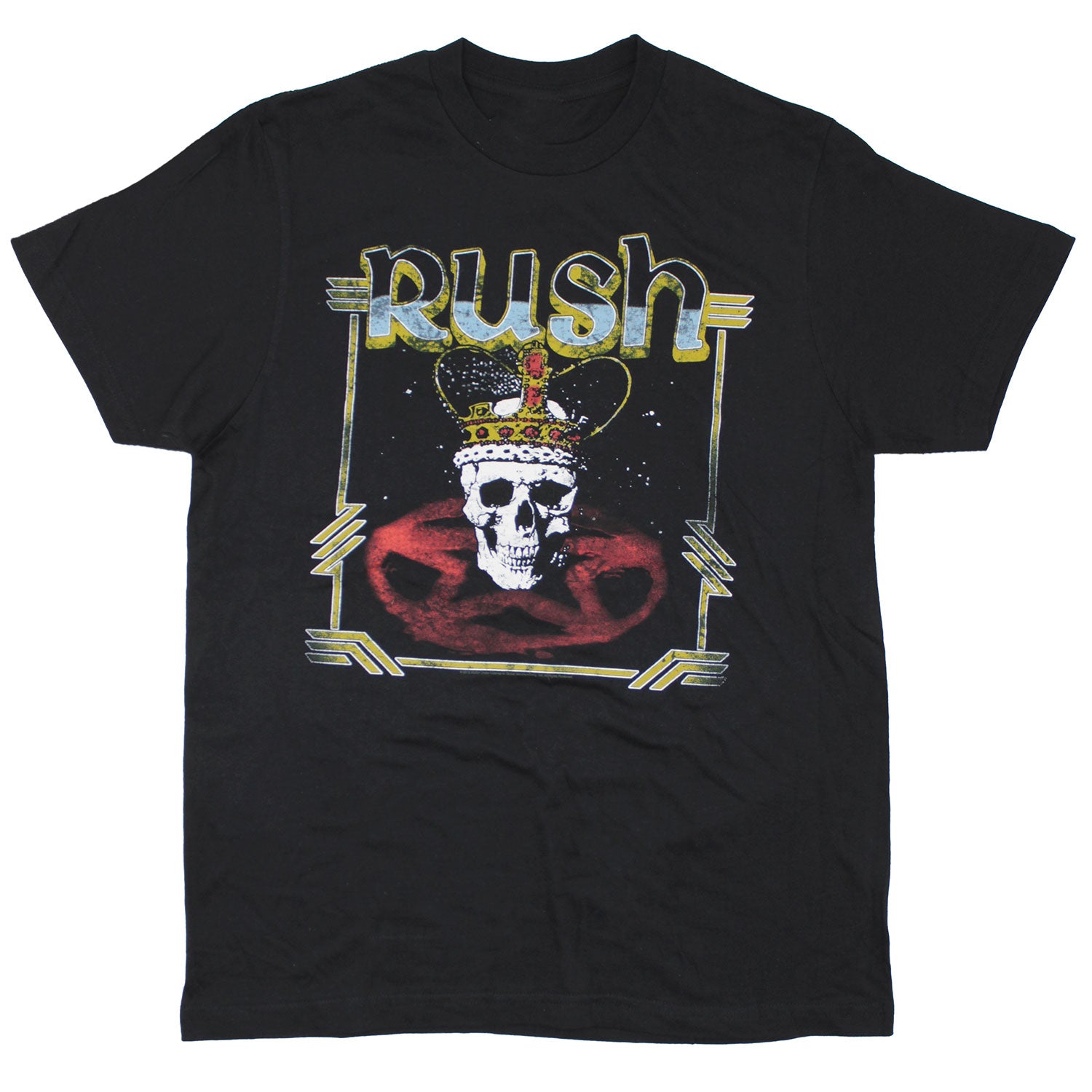 Rush Vintage Crowned King Skull T-shirt