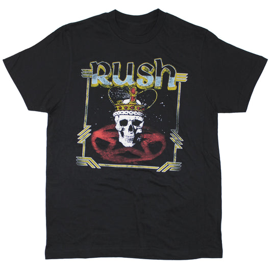 Rush Vintage Crowned King Skull T-shirt