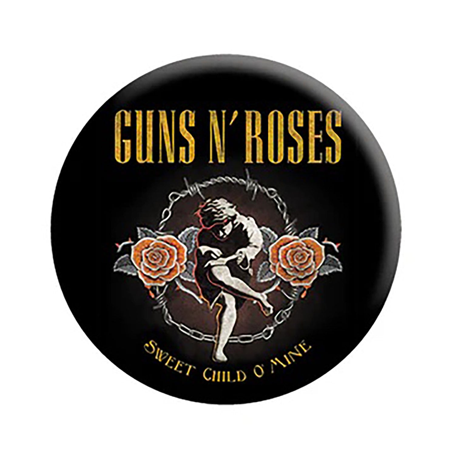 Guns N Roses Cherub Button