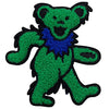 Green Dancing Bear Chenille Embroidered Patch