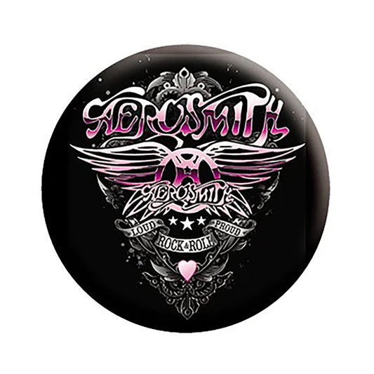 Aerosmith Loud & Proud Button