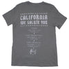 California We Salute You 2015 Tour Tee Junior Top