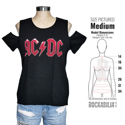 Red & White Textured Logo Junior Top