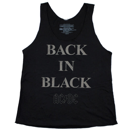 Back In Black Stacked Logo Junior Top