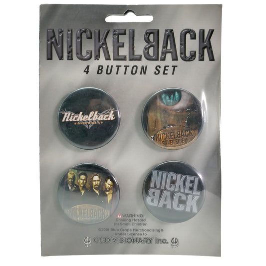 Nickelback 4 Piece Button Set Collector Items