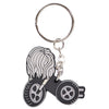 Born This Way Motorcycle Rubber Key Chain