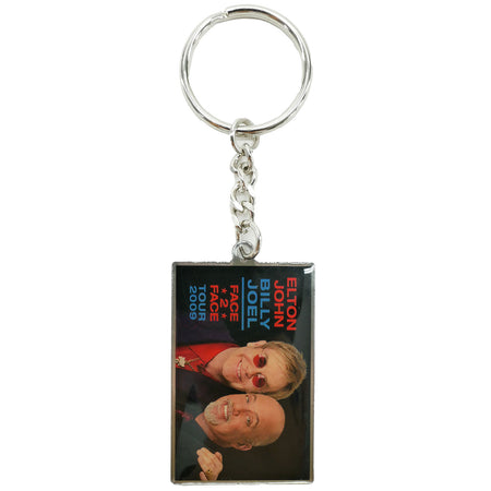 Billy Joel & Elton John 2009 Tour Enamel Keychain Metal Key Chain