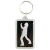 Logo & Silhouette Plastic Key Chain