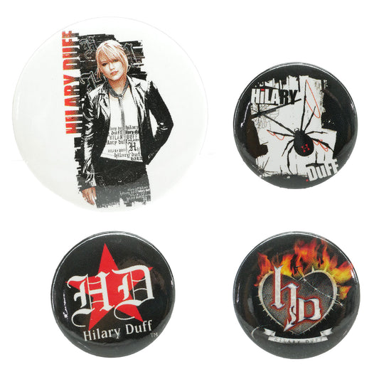 Hilary Duff 4 Piece Button Pack Collector Items