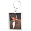 Black Fedora Acrylic Keychain Plastic Key Chain