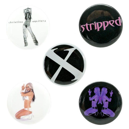 Christina Aguilera 5 Piece Button Pack Collector Items