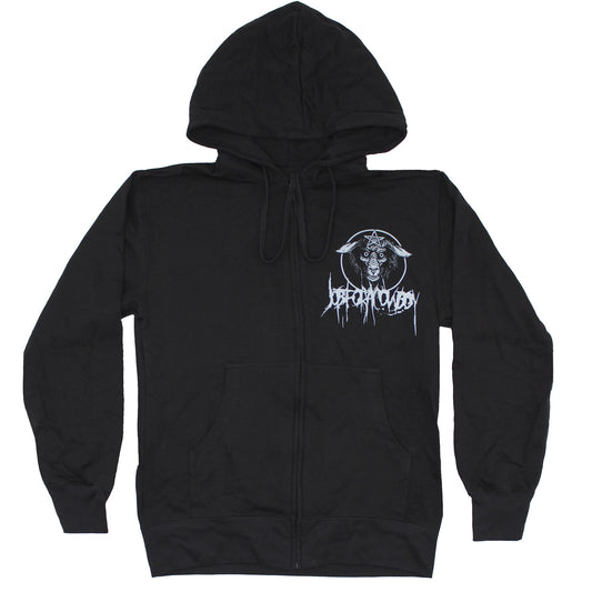 Job For A Cowboy Goat/Rat Zippered Hooded Sweatshirt