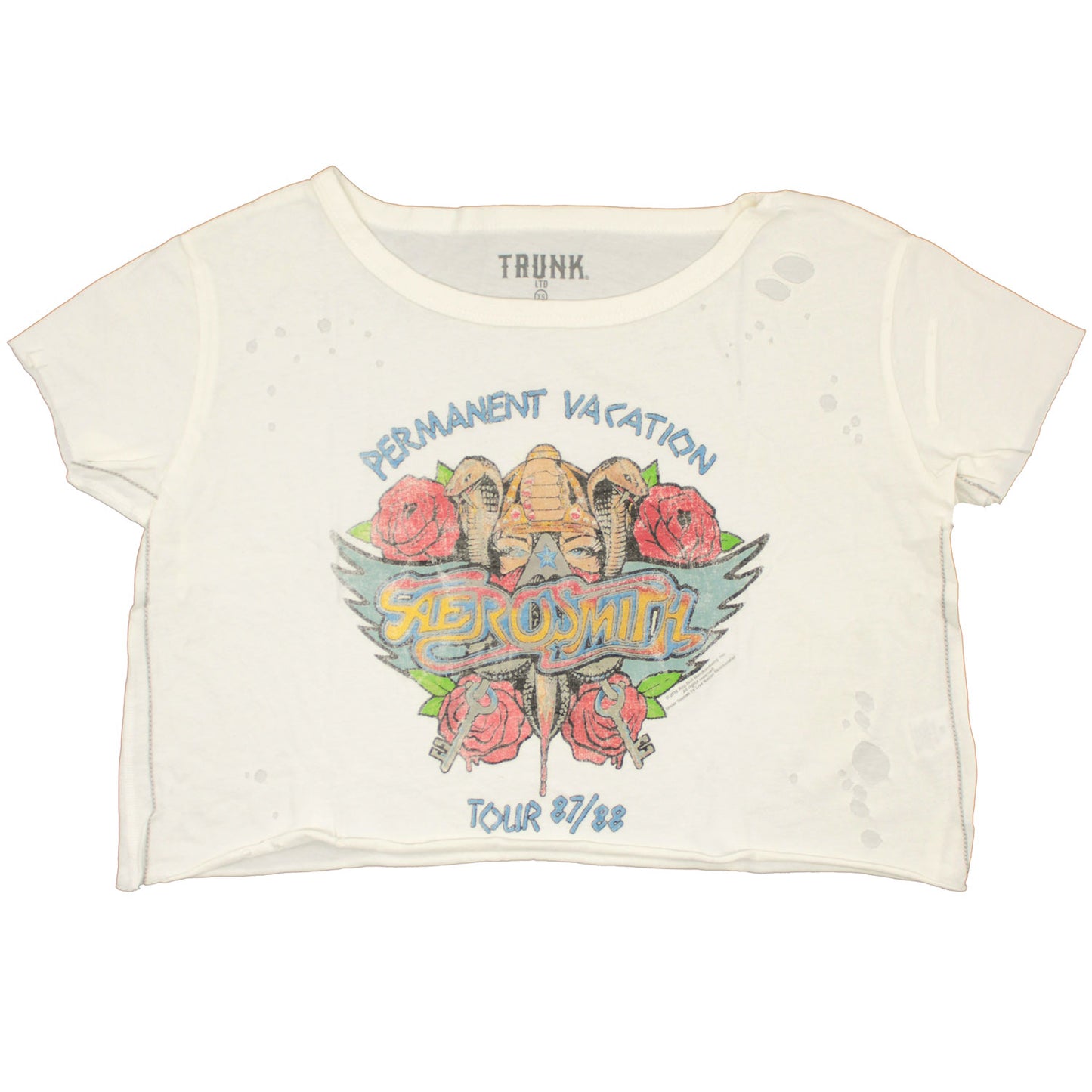 Permanent Vacation by TRUNK LTD Crop Top Junior Top