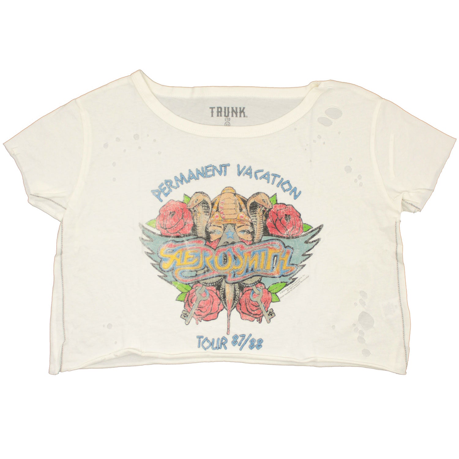 Permanent Vacation by TRUNK LTD Crop Top Junior Top