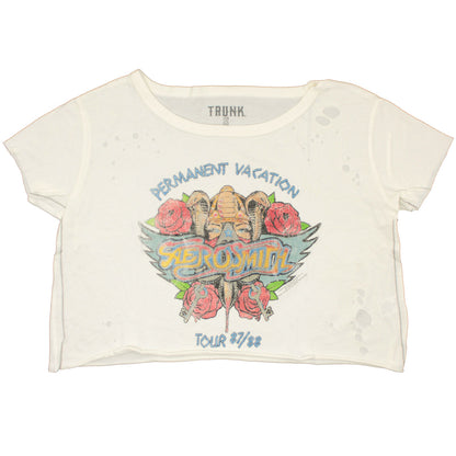 Permanent Vacation by TRUNK LTD Crop Top Junior Top