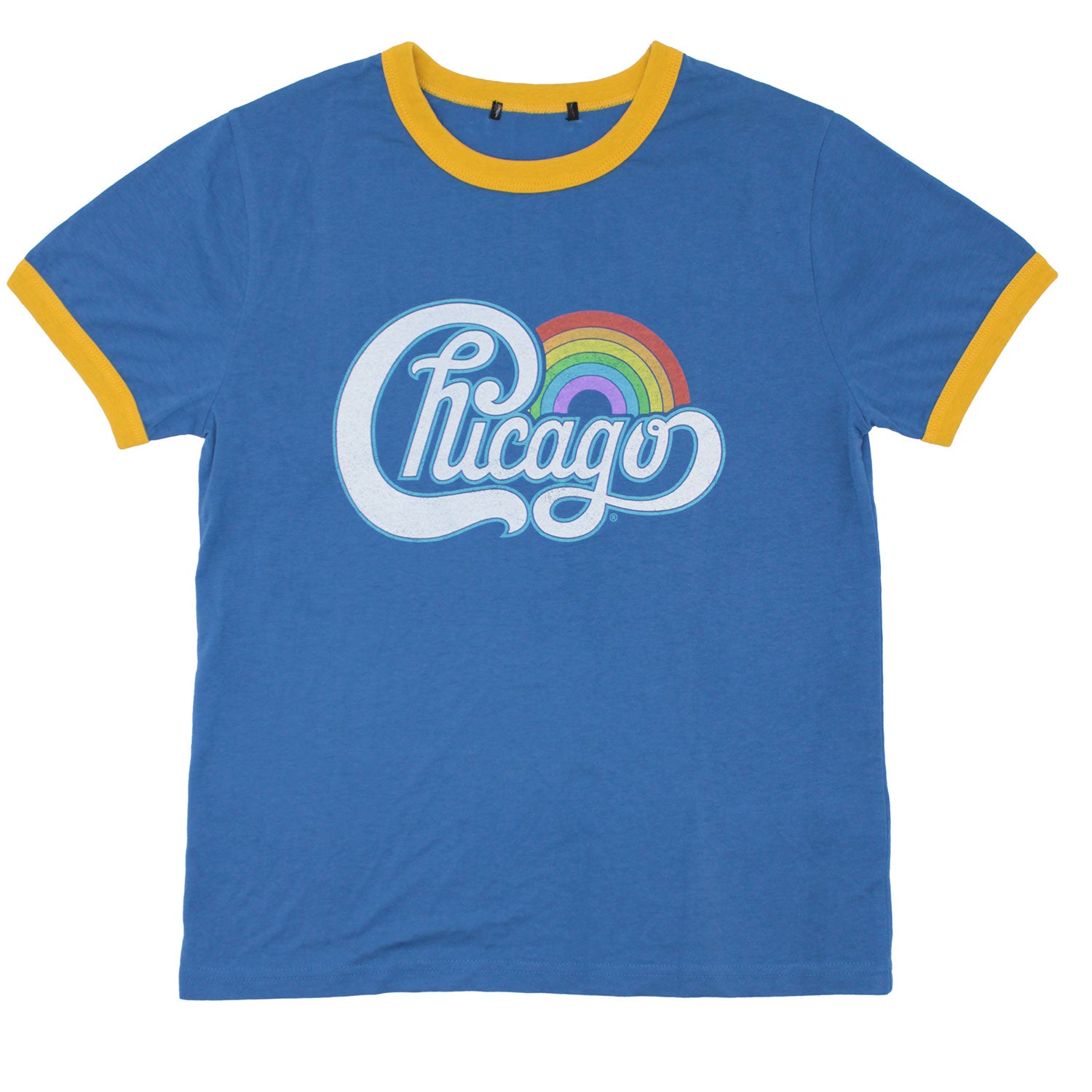 Vintage Distressed Rainbow Logo Junior Top