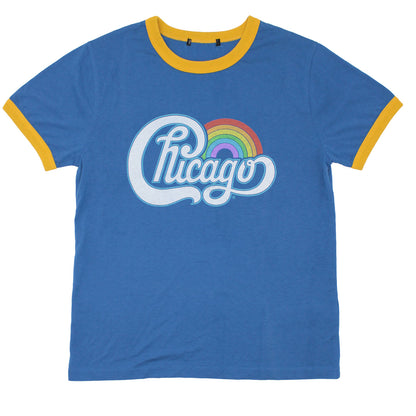 Vintage Distressed Rainbow Logo Junior Top