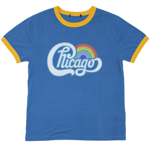 Vintage Distressed Rainbow Logo Junior Top
