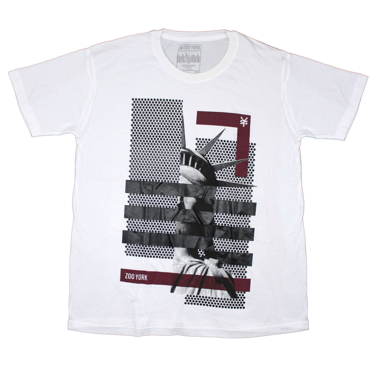 Statue Of Liberty On (White) T-shirt