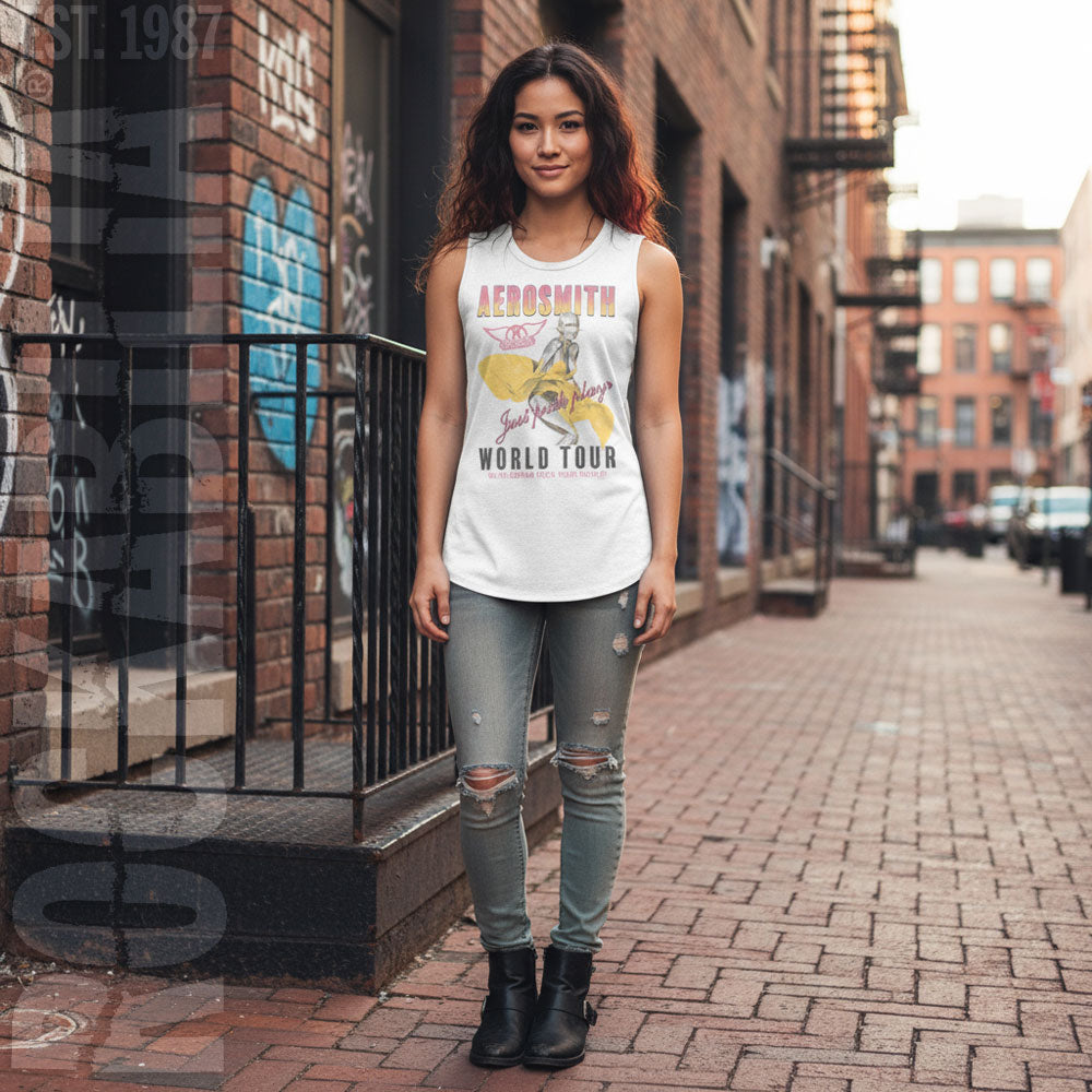 Aerosmith Just Push Play Womens Tank