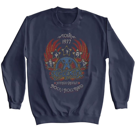 Aerosmith Tour 1977 Distressy Sweatshirt