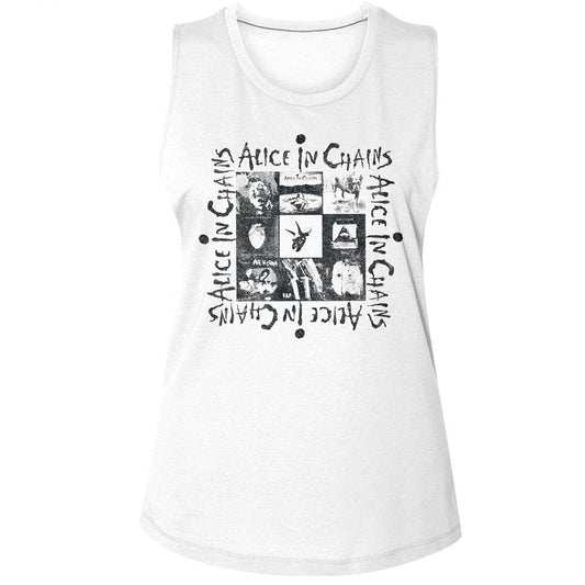 Alice In Chains Multi Album Art Womens Tank